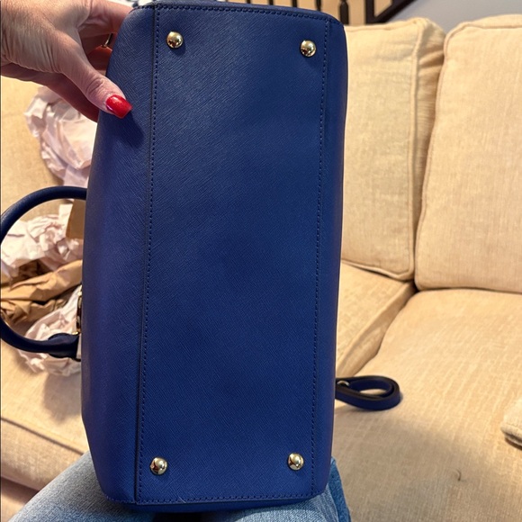 Michael Kors Royal Blue Satchel - Picture 10 of 12